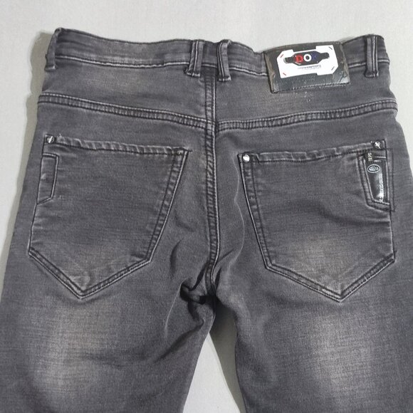 Candy Jeans classic trend men's size 31 grey factory distressed ankle crop slim - Picture 4 of 15